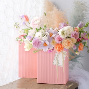 Flower packaging box Valentine’s Day floral gift box bouquet flower arrangement box folding hug bucket