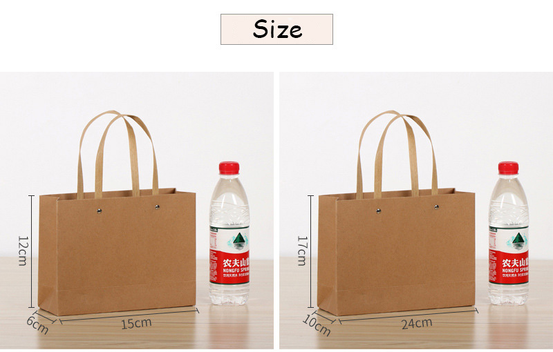 Customized factory wholesale kraft paper bag white cardboard gift hand bag black cardboard flower bag - Paper Bag - 2