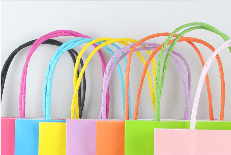 Wholesale Colored kraft paper bag clothing paper gift bag flower bag - Paper Bag - 7