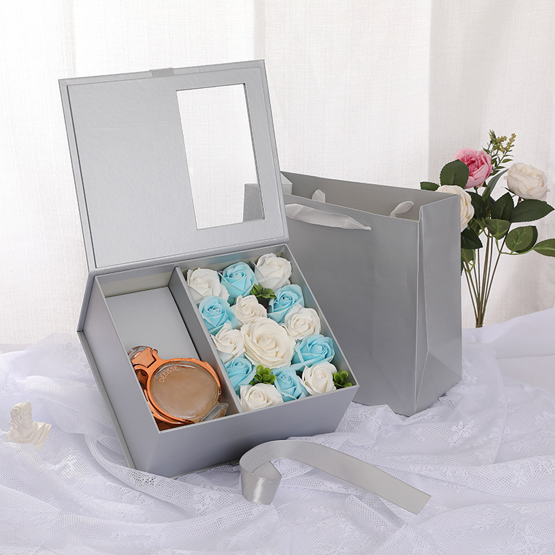 Goddess Fan Portable Gift Box, Tanabata Ladder Shaped Flower Gift Box, Spot  Simple Bridesmaid Gift Flower Box - Temu